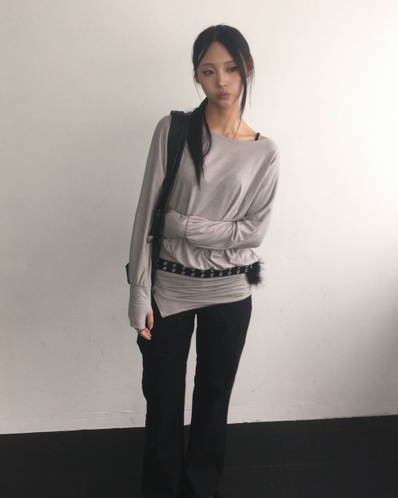 Cotton boots cut pants