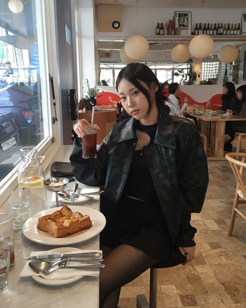[Made] Rene leather jacket -black