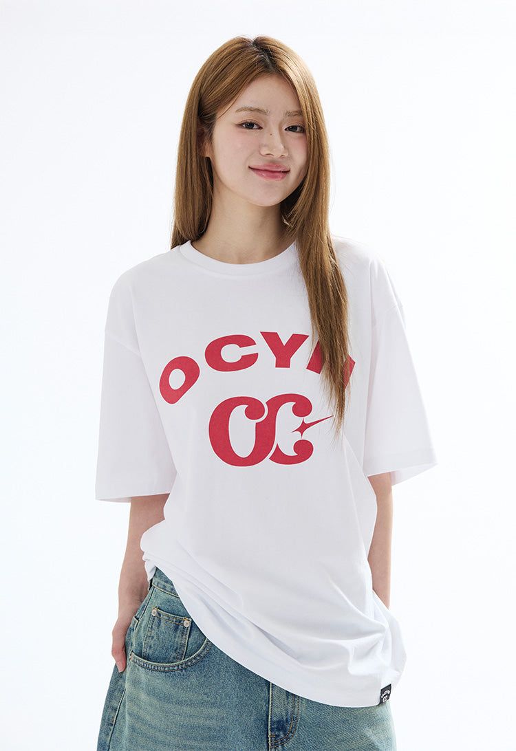 OFCOURSEWHYNOT（オブコースワイノット）の「ベーシック ロゴ Tシャツ ホワイト（トップス）」