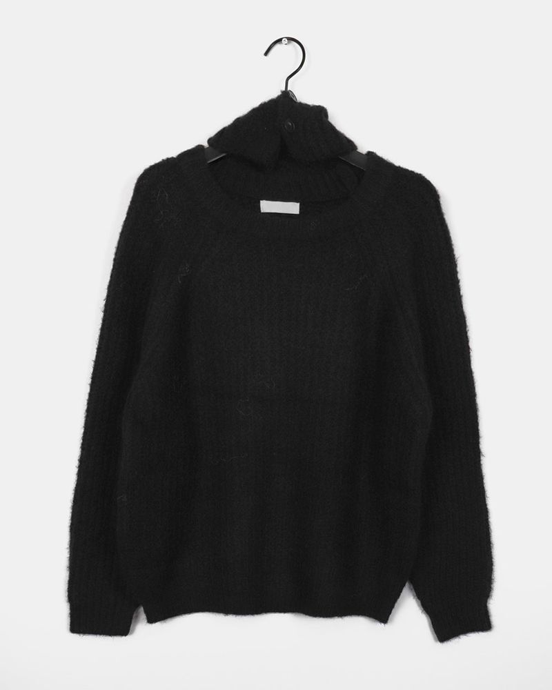 Beto Wool Loose Fit Round Knit Set
