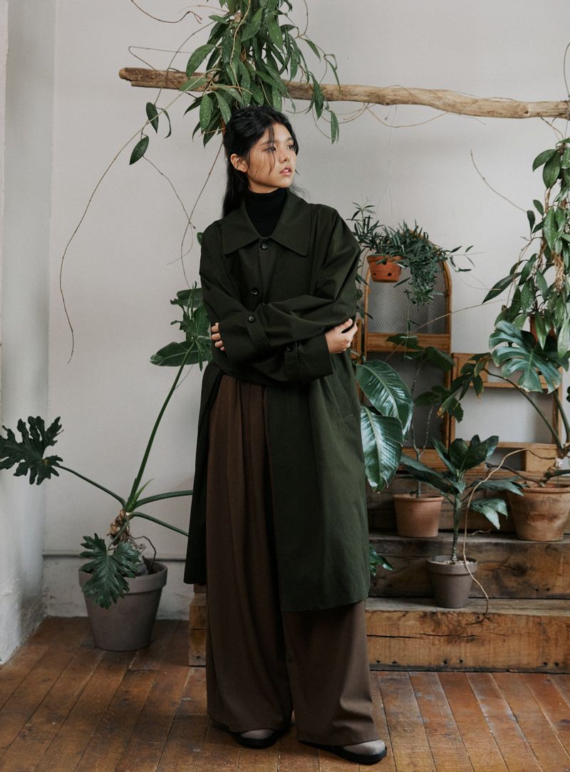 unisex mac coat khaki