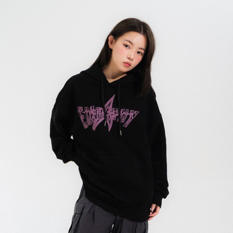 EMPATHY HOOD TEE-BLACK
