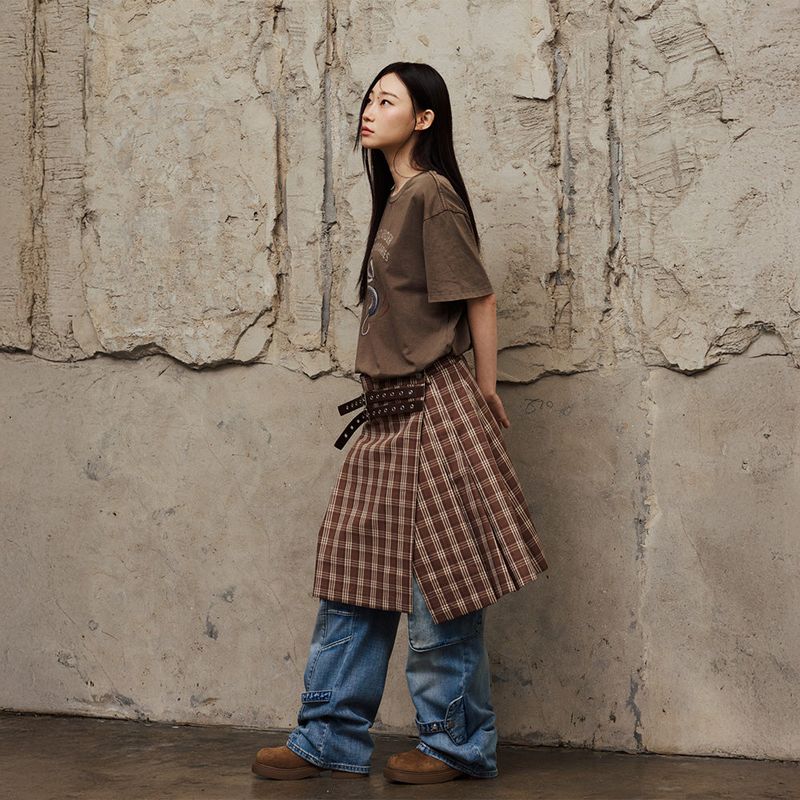 BGBB Snake Garment Dyed half T (Brown)