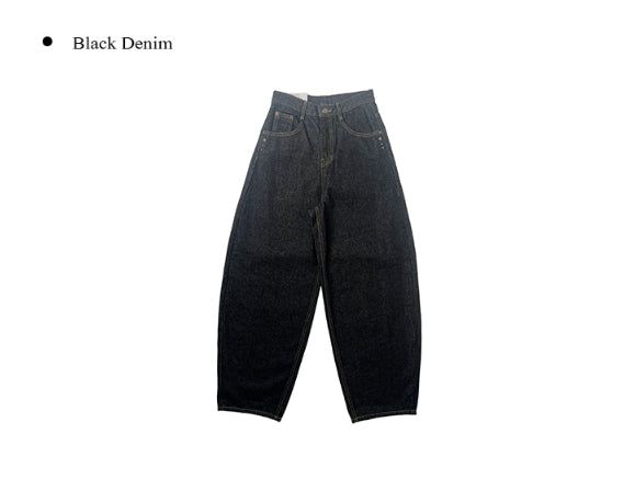 Jackson Studded Balloon Fit Raw Wide Pants