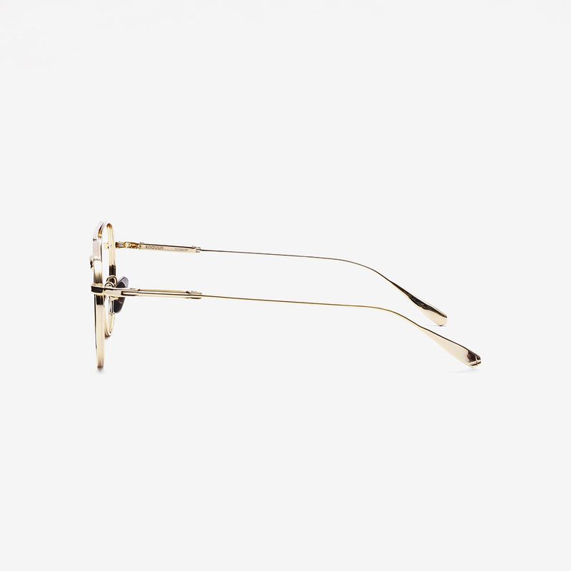 Knouun Square titanium glasses CODE. 102. G Yellow Glod