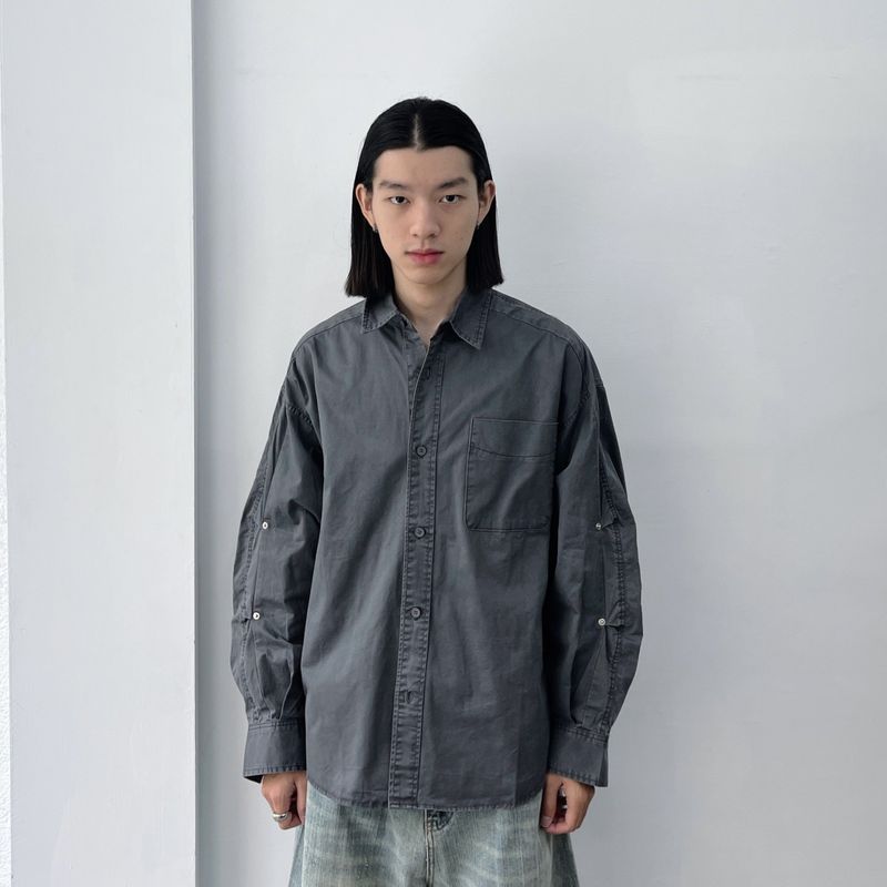 FADE MEET（フェードミート）の「Snap Detail Utility Shirt（Tops）」