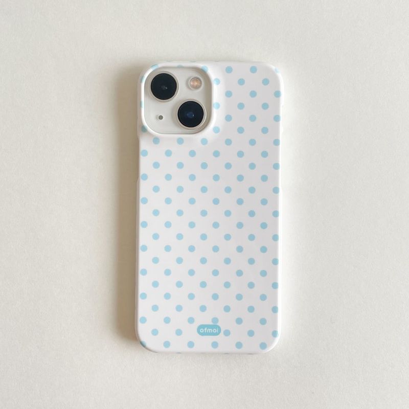 ofmoi（オブモイ）の「blue dot glossy hard phone case（Smartphone Accessories）」