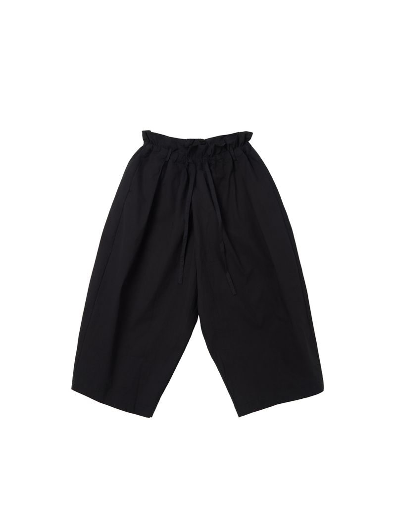 6CRAYON(シックスクレヨン)の「6CRAYON Black French Lotus Waist Drawstring Wide Leg Casual Shorts(Pants)」
