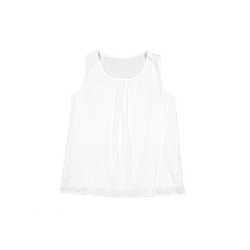 Berry Punching Lace Sleeveless (ivory)
