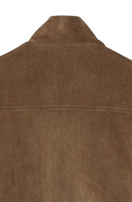 Ati two way stitch suede jacket