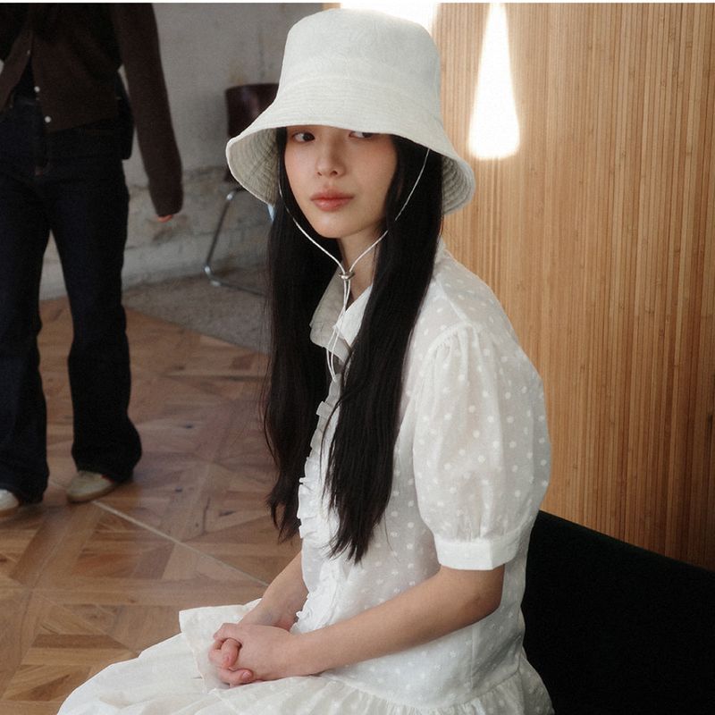 Sun Flower safari bucket hat (Cream)   