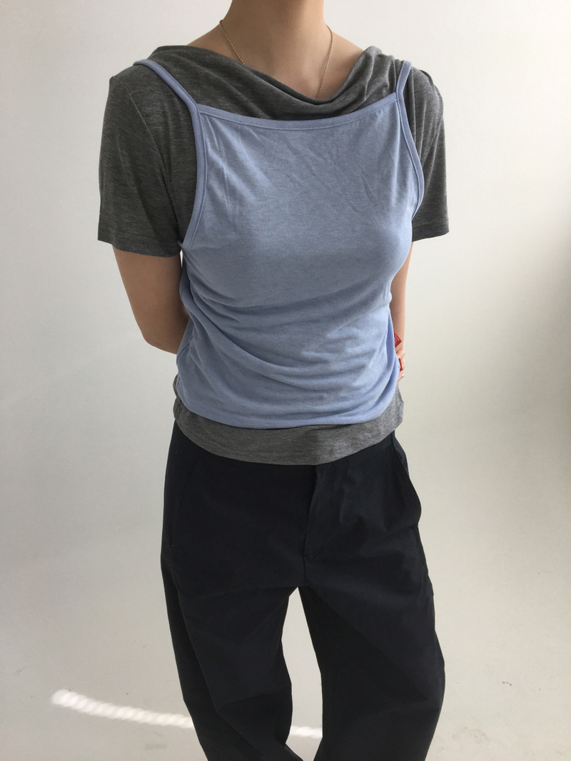 YWD SHIRRING T-SHIRTS (3color)