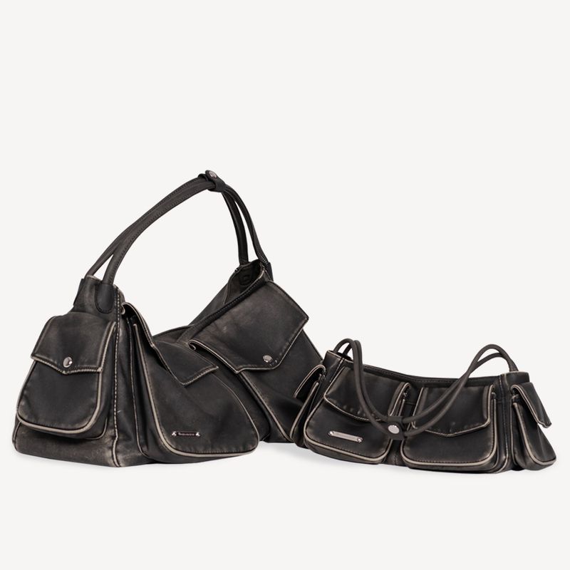 OUT POCKET BOSTON BAG LARGE