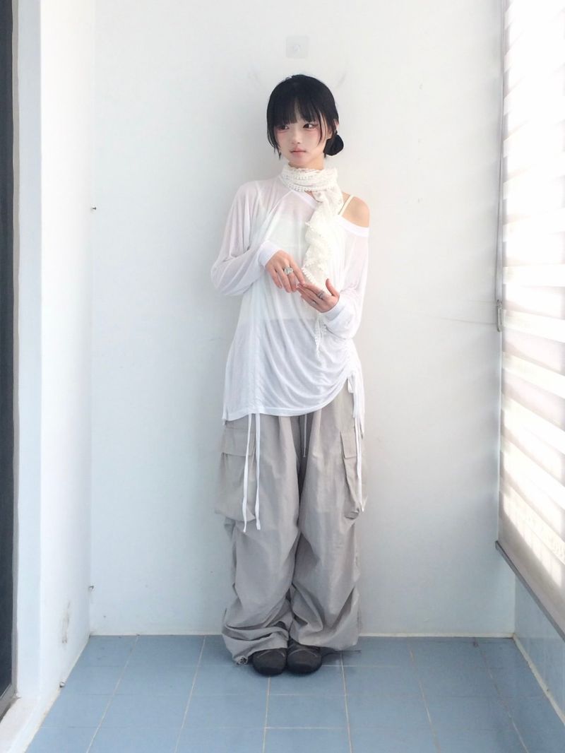 Light Texture Shirring T