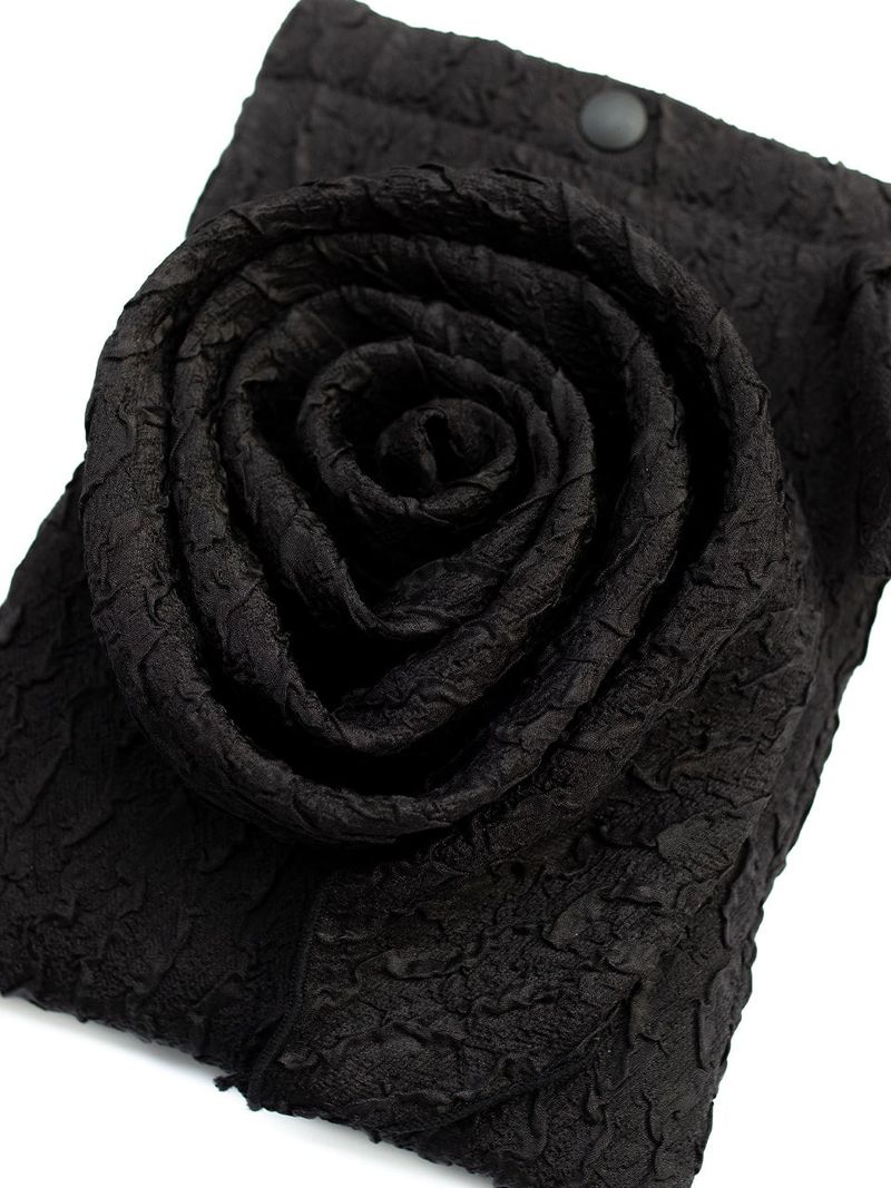 Rose Jacquard Bag - Black