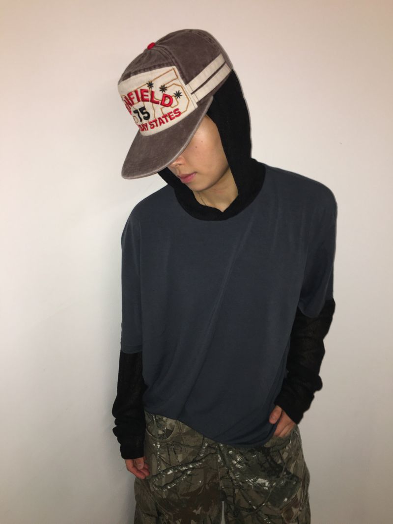Summer Knit Hooded Layered Long Sleeve (2c)