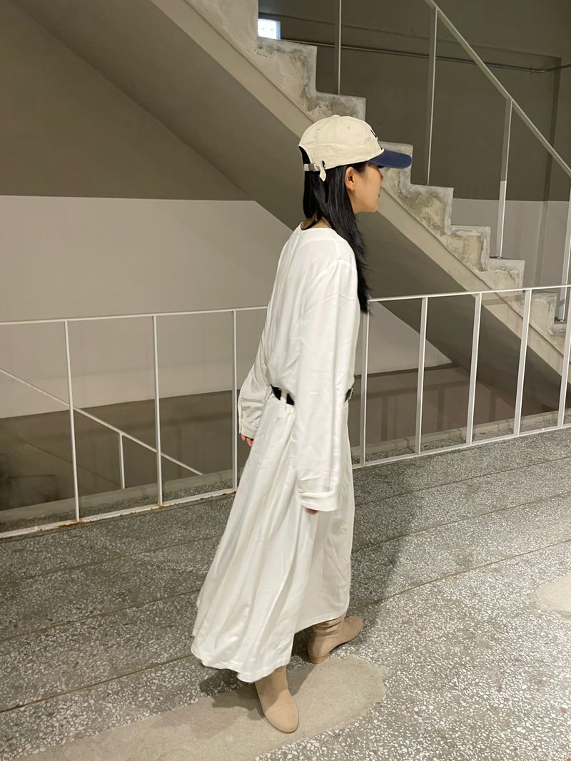 Heidi belted cream ops