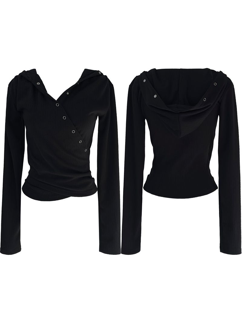 all cleat snap-wrap hooded T