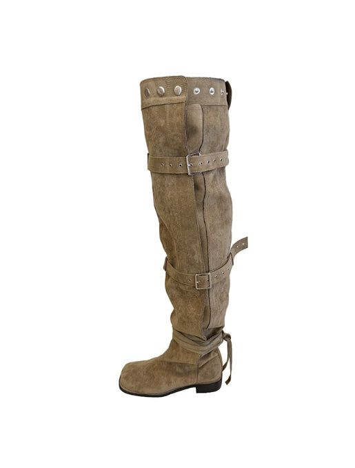 Meville Buckle Strap Psy-High Boots