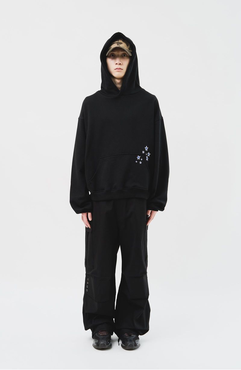 (MADE) Blue Star Softy Hoodie_Black