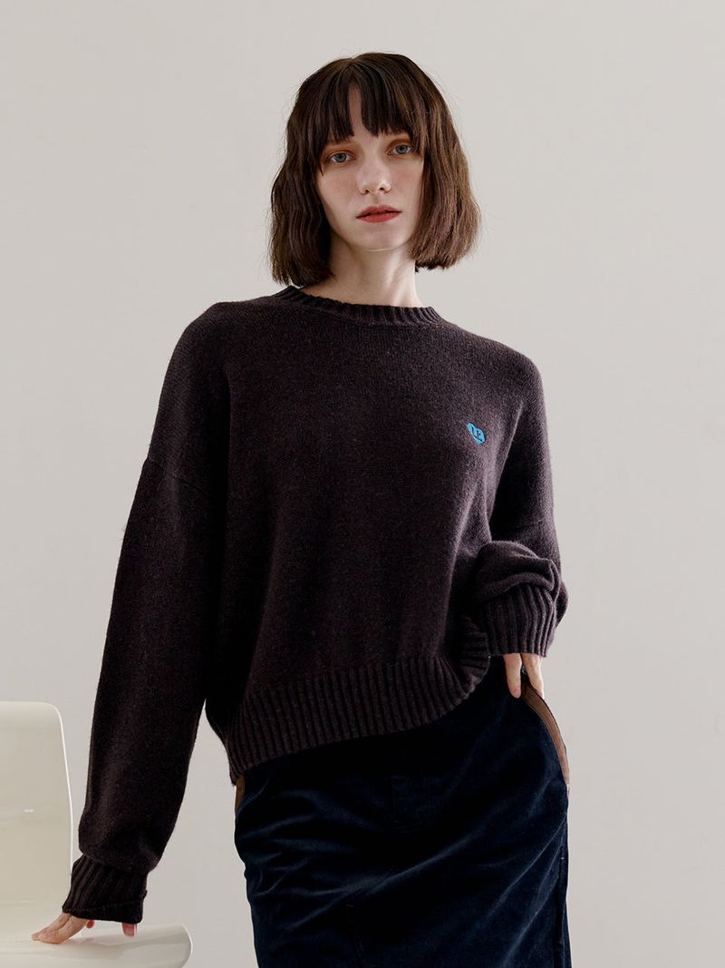 LETOILE HEART LOGO KNIT