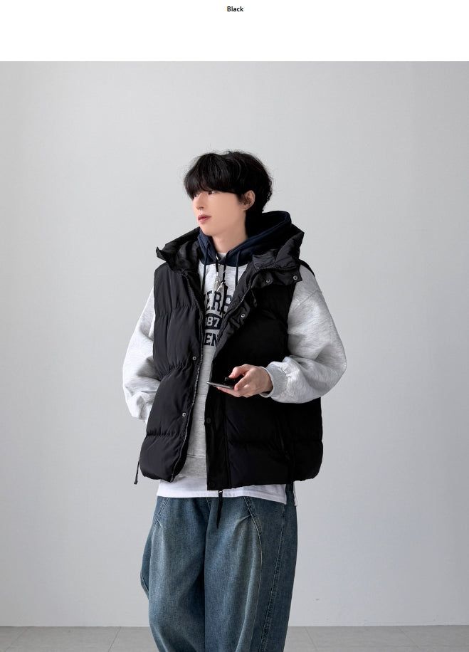 Plus Hood Padding Vest