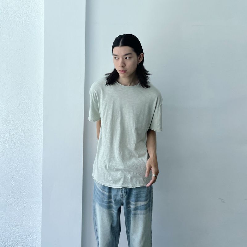 FADE MEET（フェードミート）の「Natural Cotton Relaxed Tee（Tops）」