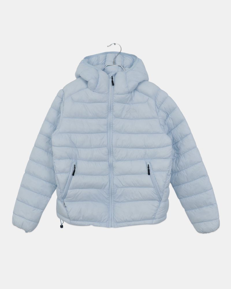 Turnre string Hood Nylon Lightweight Short Puffer Jacket