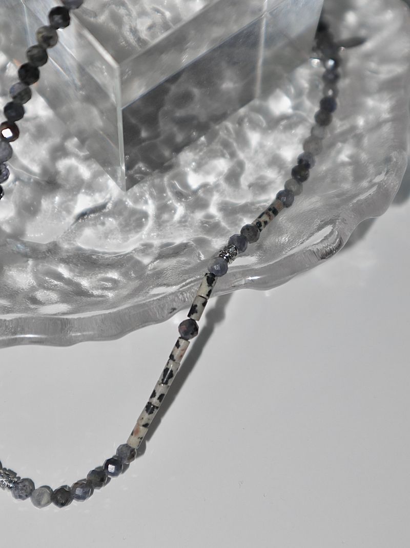 iolite gemstone choker