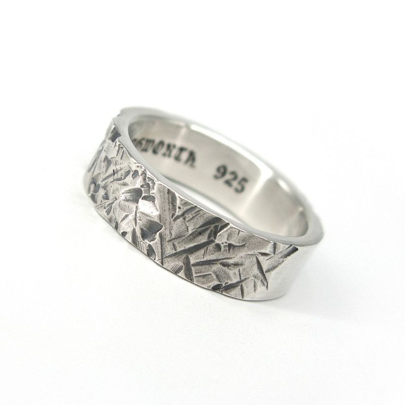 Rough6-S silver ring