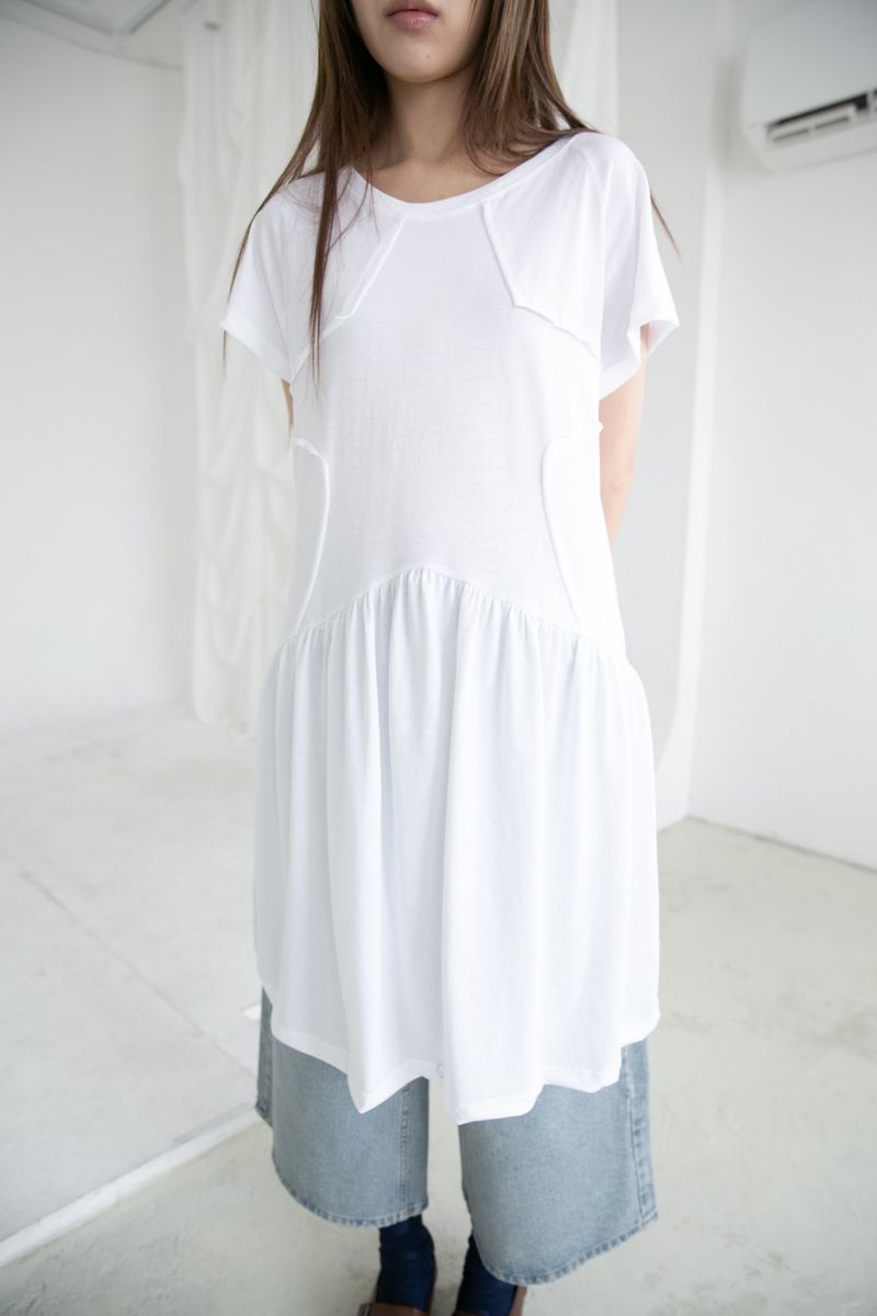 omoosoohy（オムスヒ）の「star cutting shirring half ops(3colors)（Dresses）」