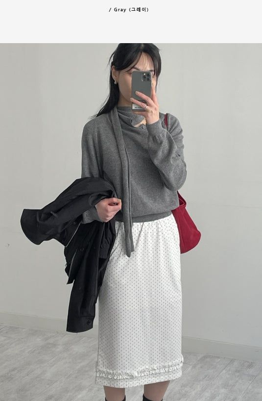 Brick Tie Loose Fit Knit