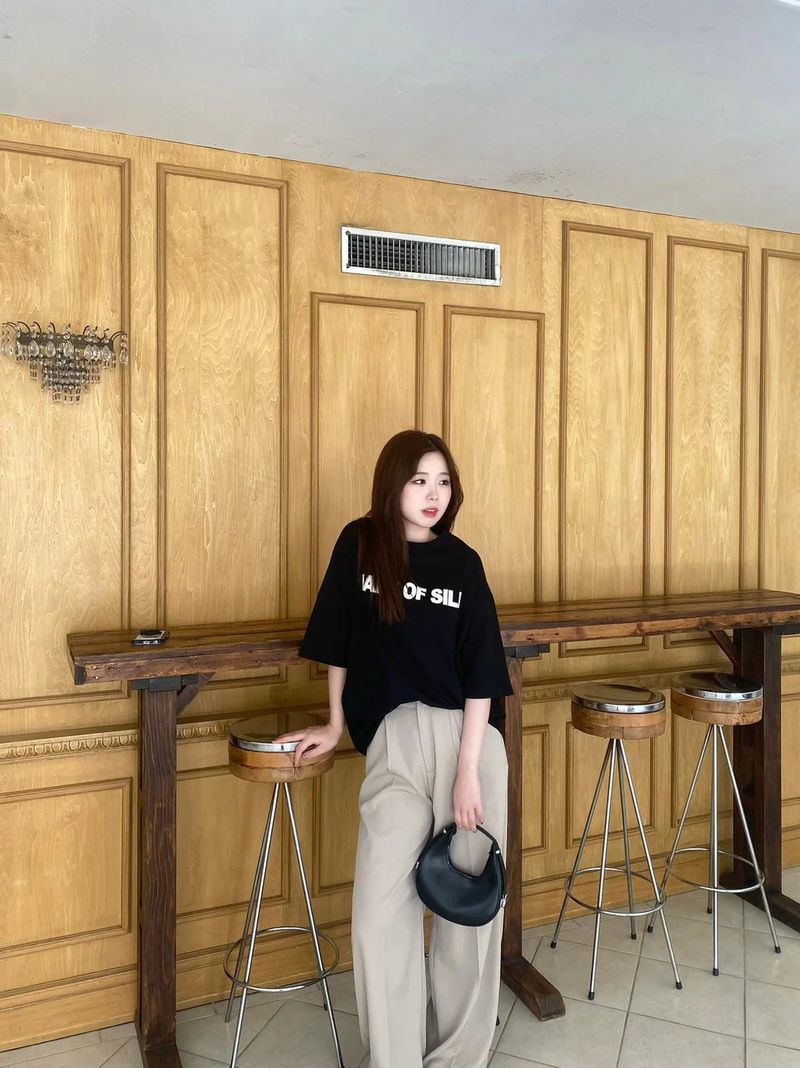 made of silk（メイドオブシルク）の「シンプルロゴハーフスリーブTシャツ / simple logo half sleeve TEE（Tops）」