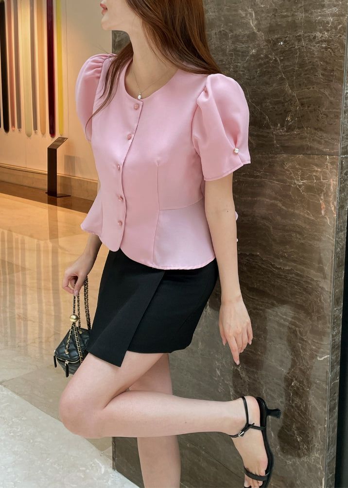 Beable Wrap Pleated Tweed Skirt Pants