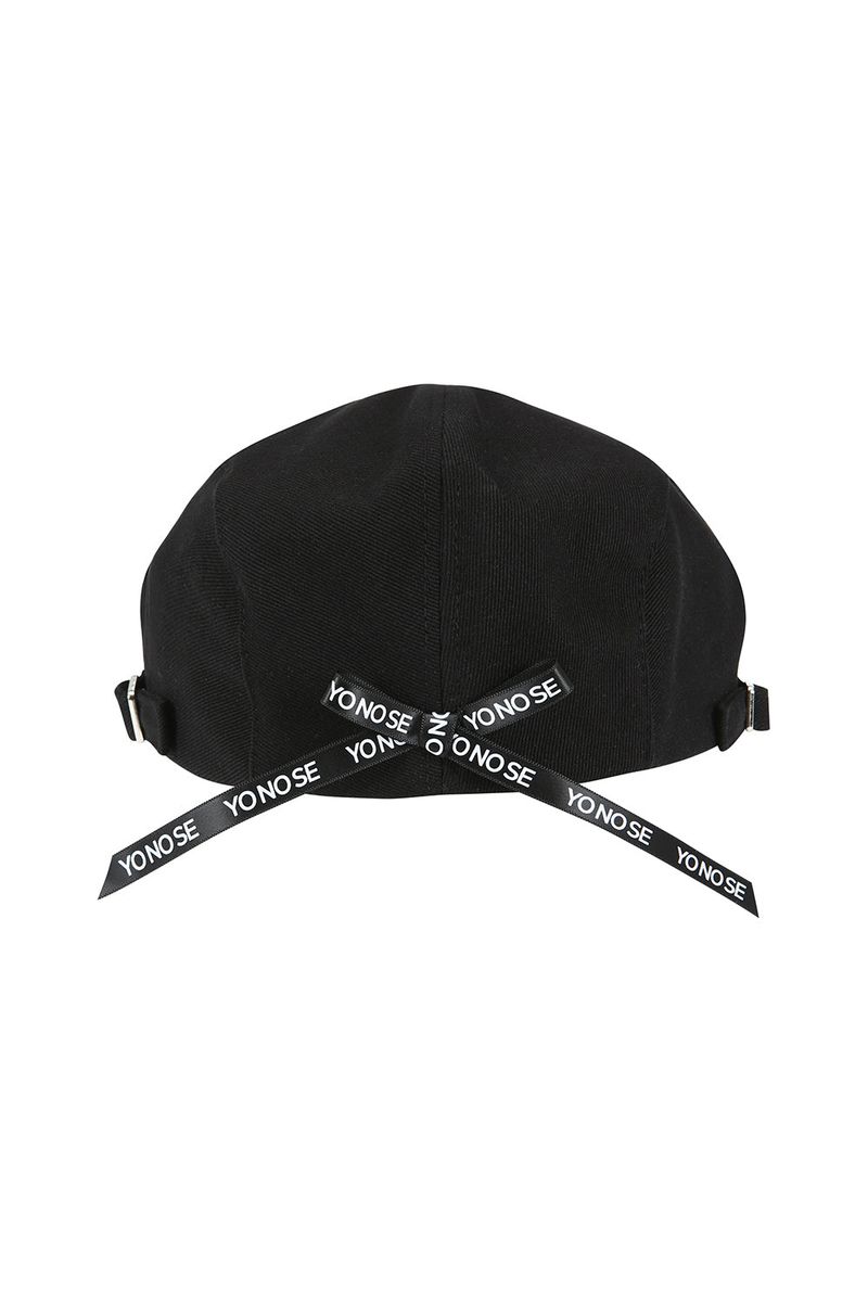 RIBBON HUNTING CAP / BLACK