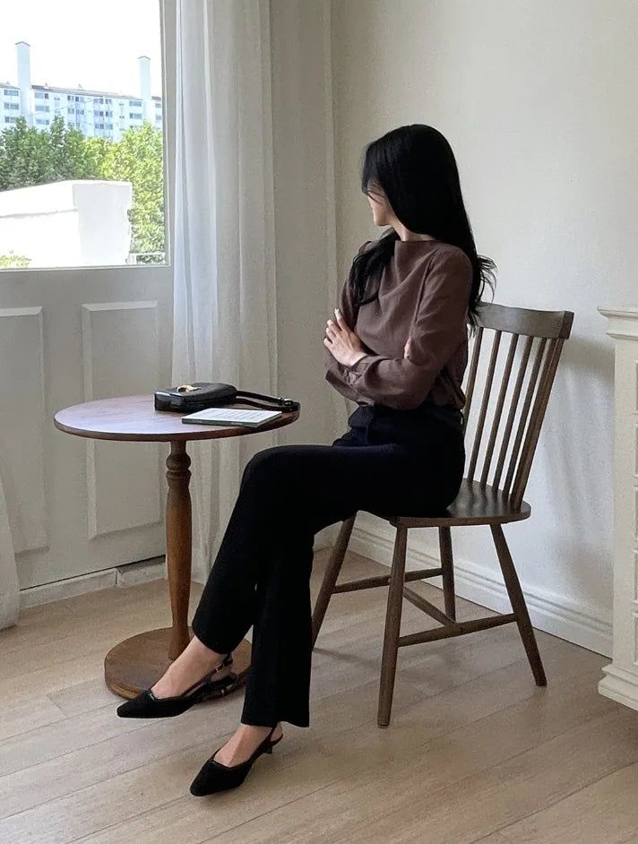 Heps Banding Span Bootcut Slacks