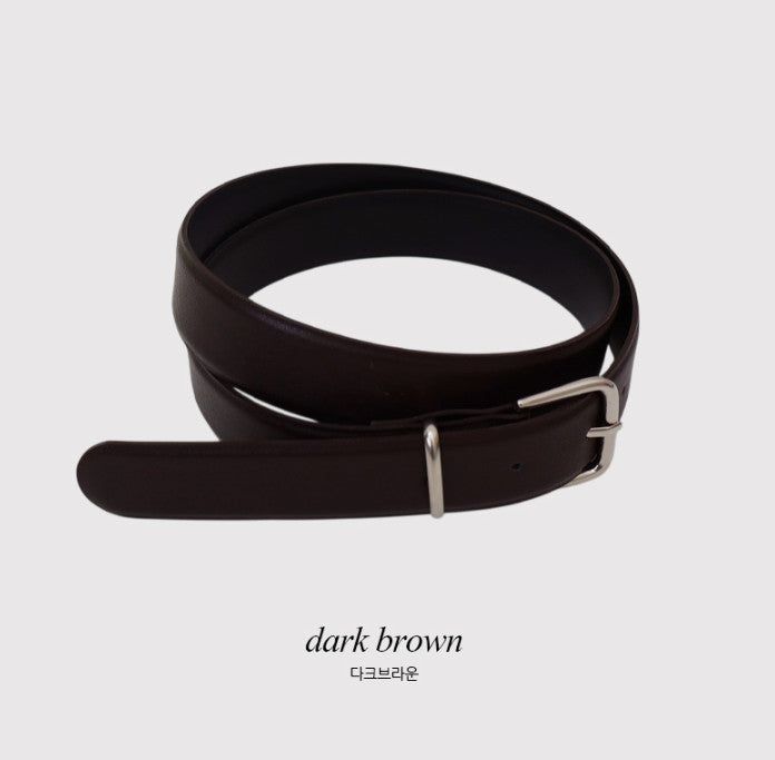 Daily Square Leather Belt (4color)