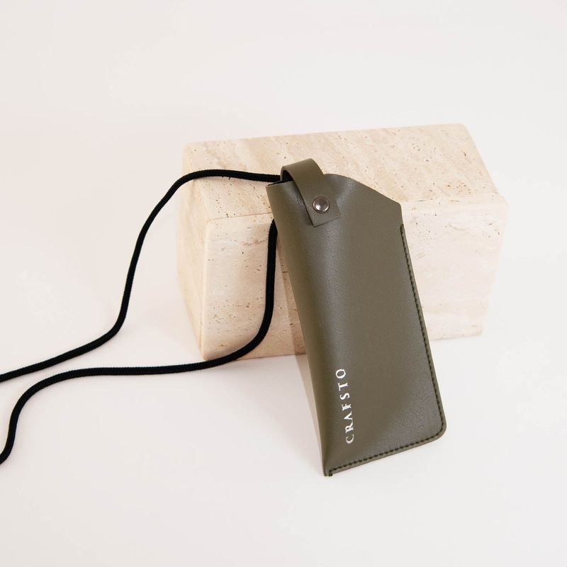 Cactus Leather Glasses Case
