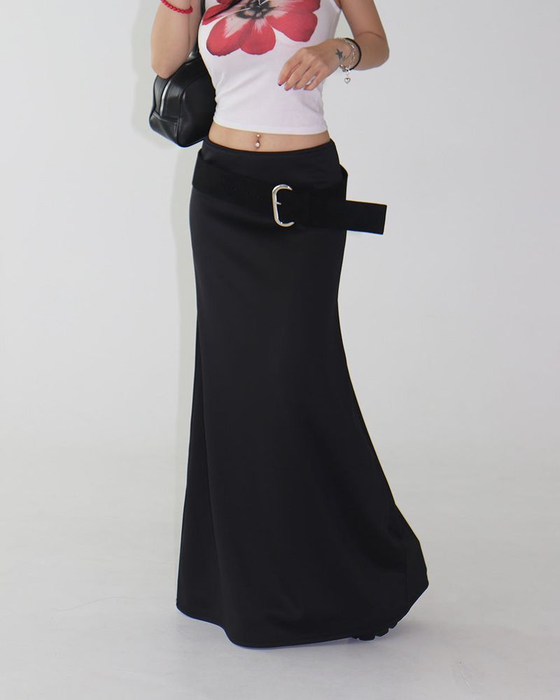 suede wide belt