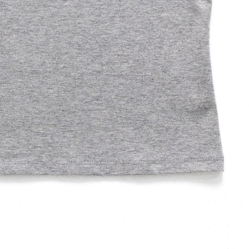 Lettering Crop Tee Grey