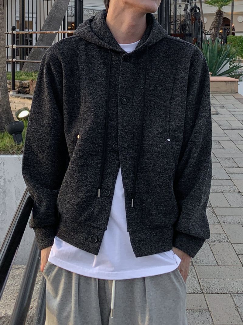Kiron Hooded knit cardigan
