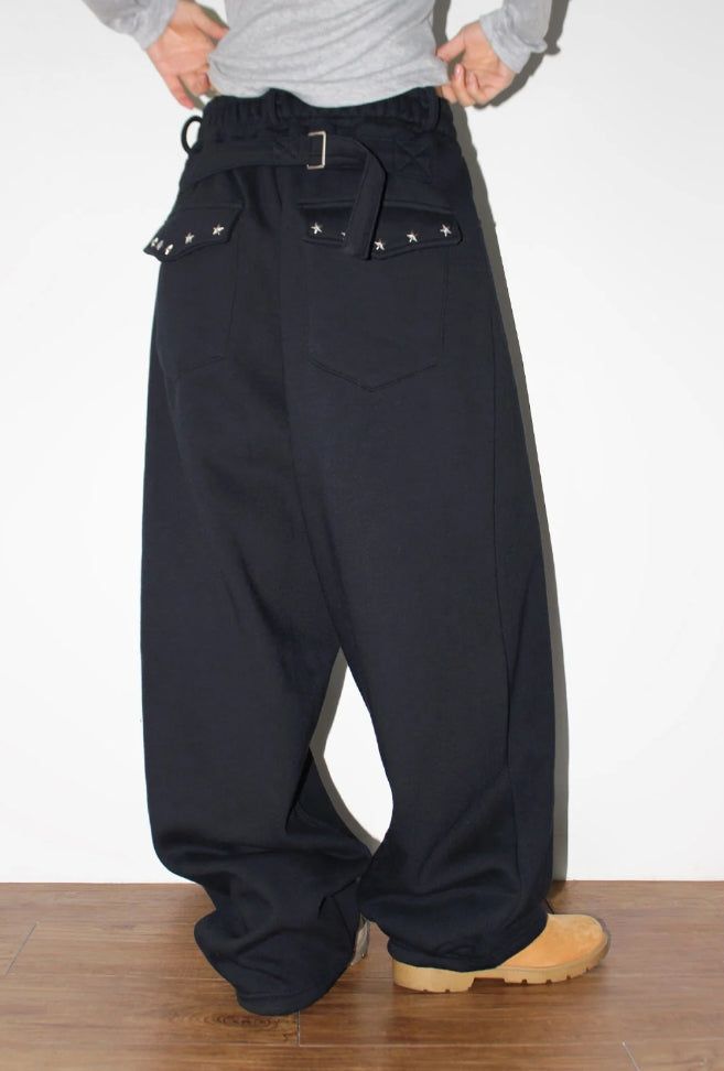 (Lining Brushed) STAR STUD SWEAT PANTS