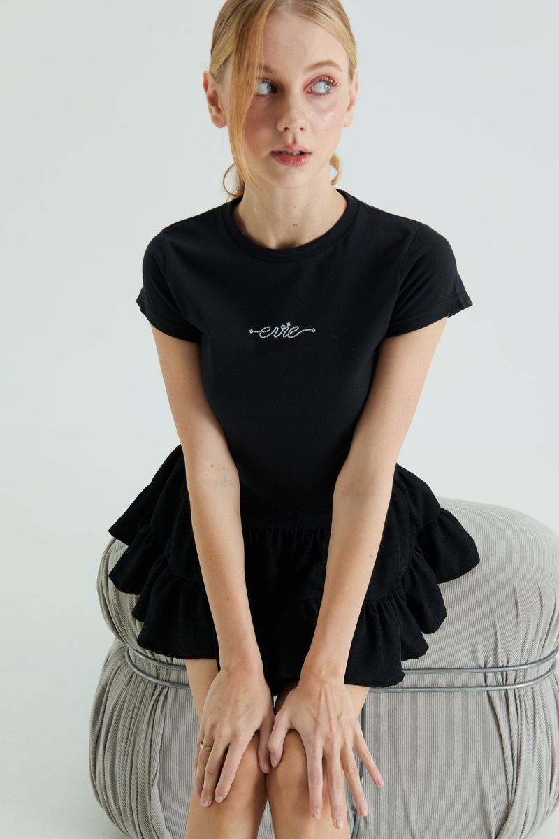 EVIE baby TEE BLACK