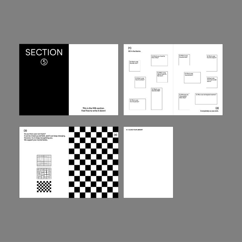oab library book / hard cover scrap book