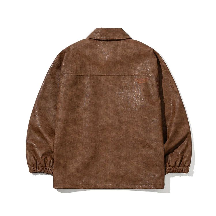 DSXBS LOGO LEATHER JACKET