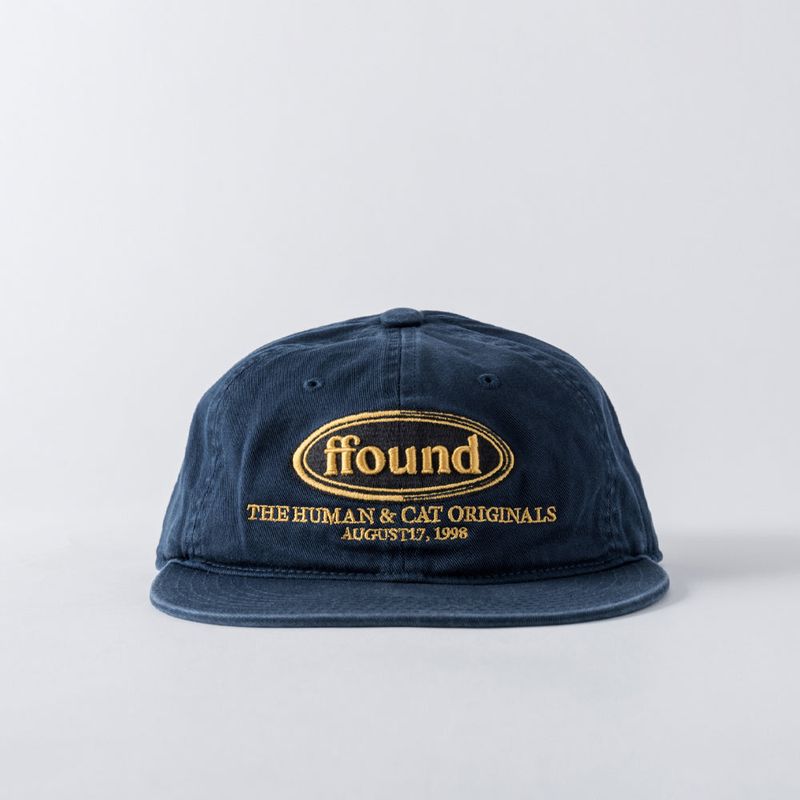 Human & Cat(ヒューマン&キャット)の「FFOUND WASHED FLAT BRIM CAP / NAVY(Hats)」