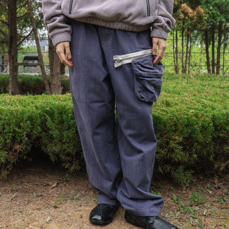 Trapper pouch pants / Violet