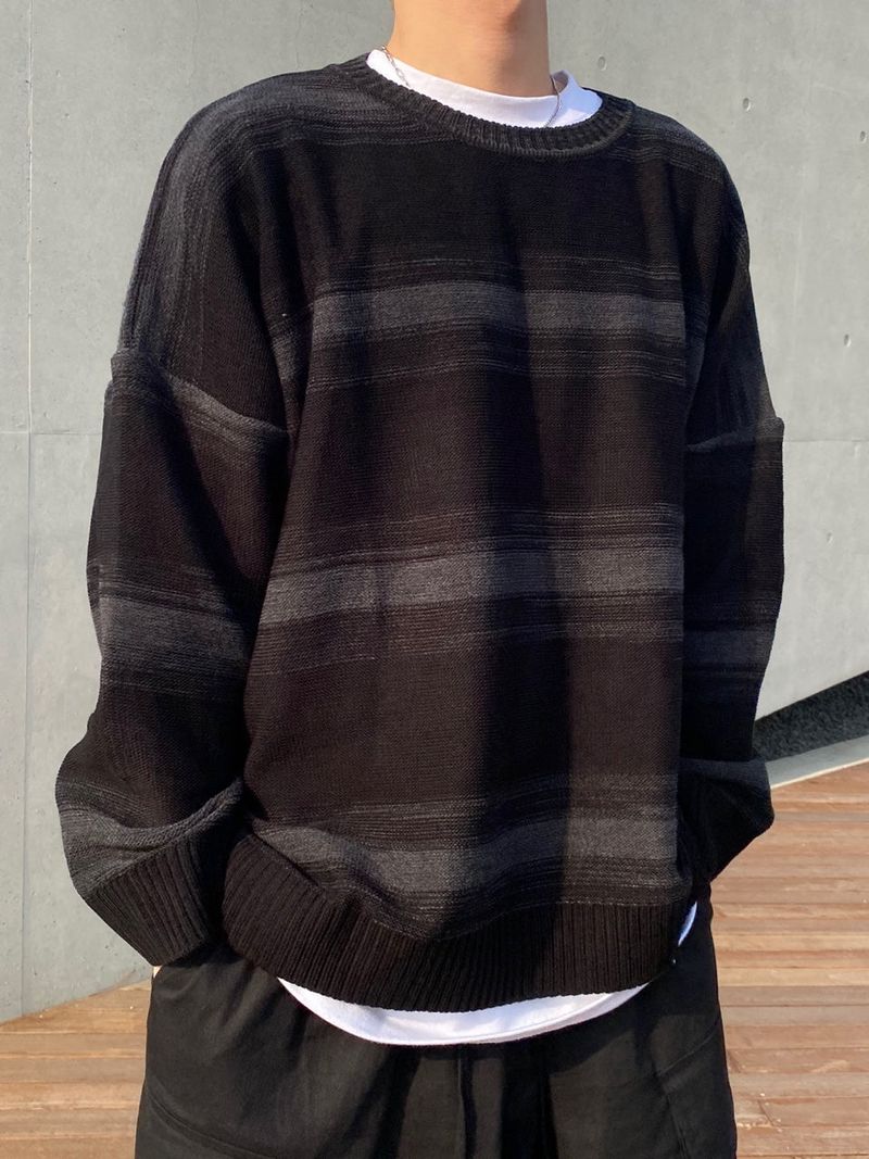 multi stripe knit