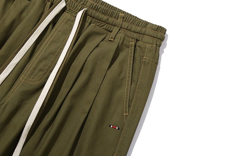 WIDE COTTON PANTS_KHAKI