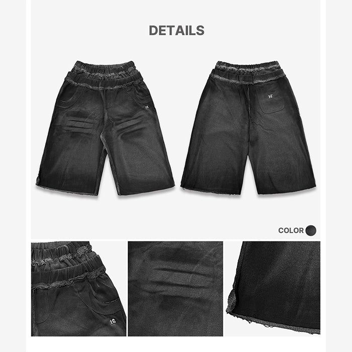 Double Waistband Brushed Shorts